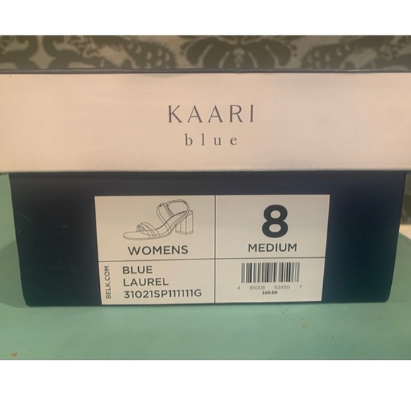 KAARI BLUE Women’s Laurel Sandal 3 inch Heels Faux Leather Snake Print Sz 8 NWT - Picture 7 of 7